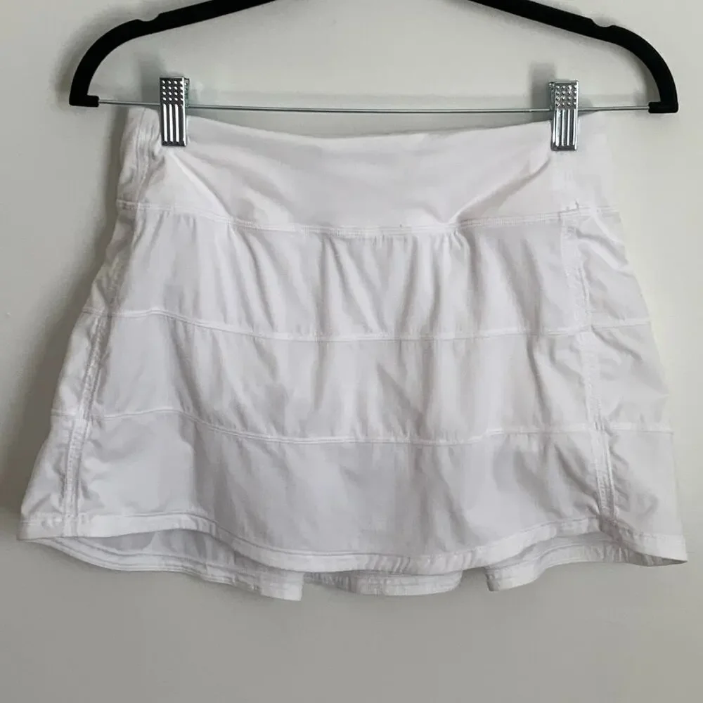 Lululemon Pace Rival Skirt (Tall) *4-way Stretch 15"White size 4 - Picture 4 of 8